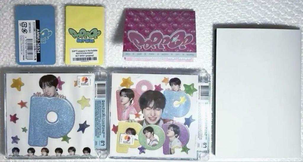 [USED] NCT WISH poppop CD2 + Trading Card 2 + Bonus YUSHI