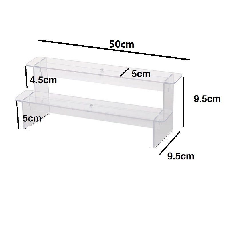 1-5 Tier Clear Acrylic Display Stand for Funko Figures Perfume Organizer Collections Doll Cosmetic Storage Holder Cupcake Stand