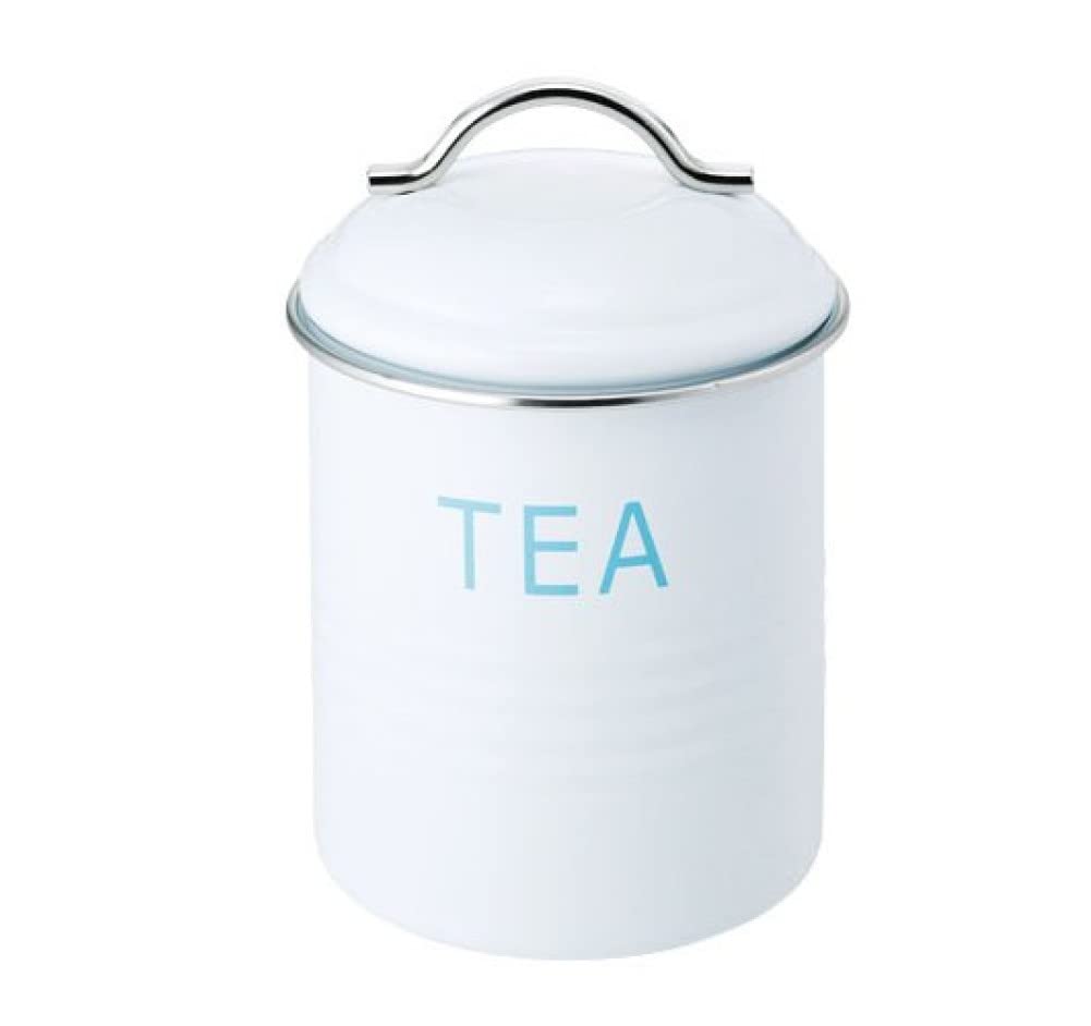 Satokinzoku SALUS Storage Container Barnett Canister White TEA