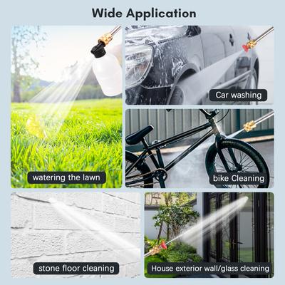 Ruční vysokotlaká myčka Akumulátorová 21V přenosná multifunkční myčka pro auta