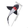 Shark Shaped Kite Toy Relaxing Game with Long Tail Single Line Large Size for Lawn Backyard