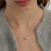 [925silver]Double pearl ball necklace
