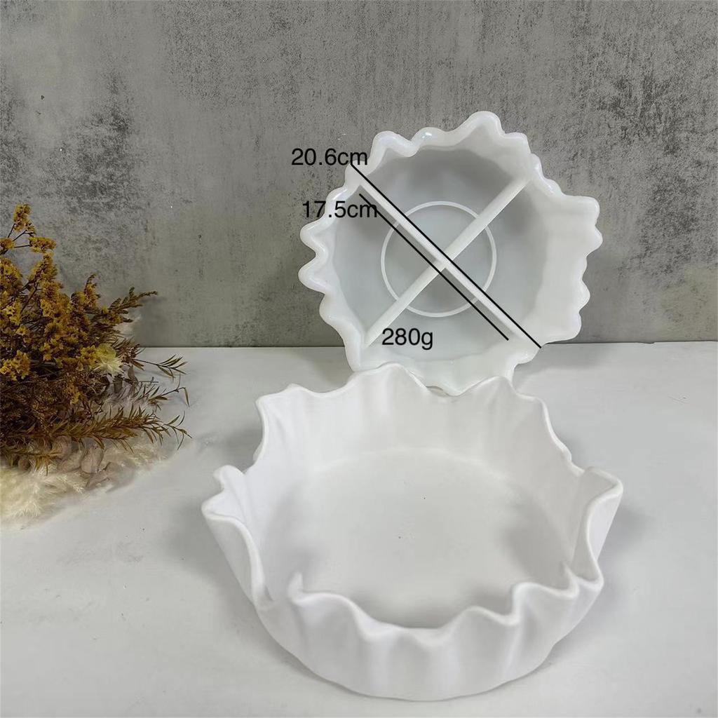 Große Unregelmäßige Stabile Silikonharzform für Epoxidgüsse Schmuckschalen Tablett Herstellung Kreative Bastelbedarf Projekte