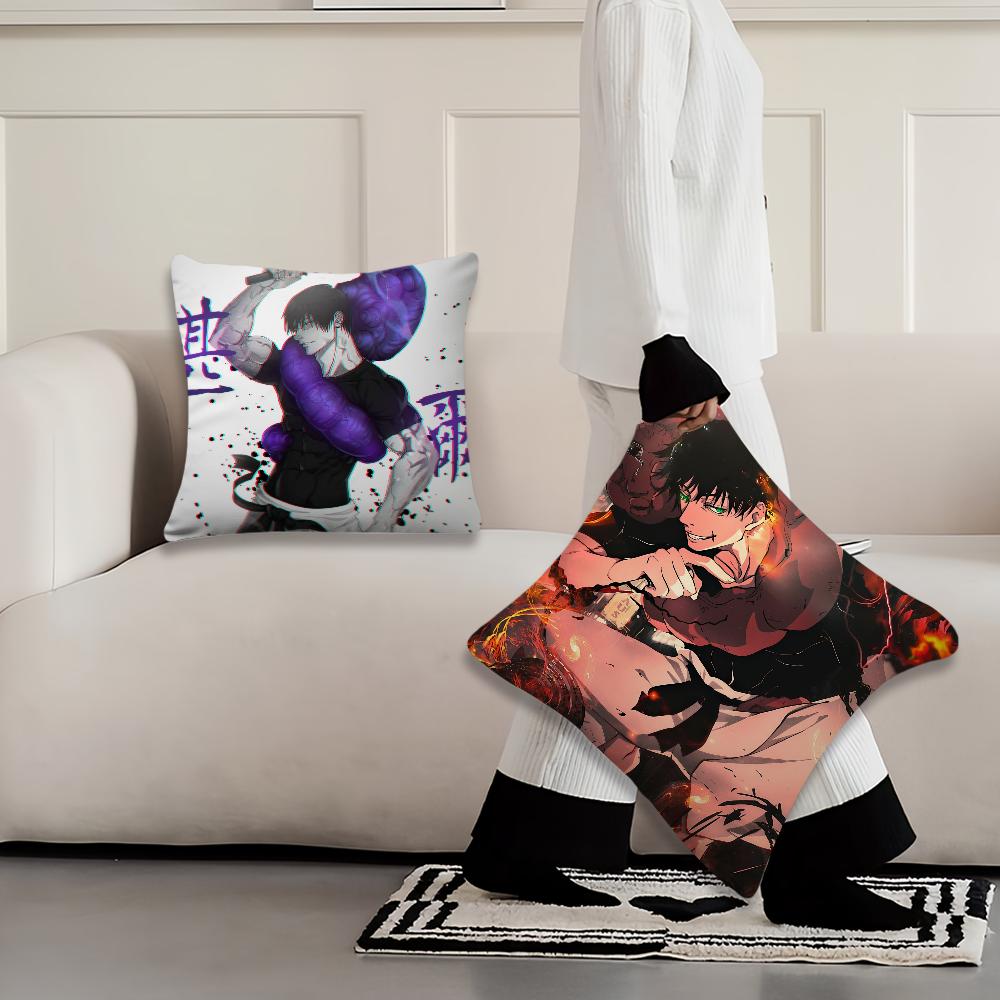 Toji Anime Jujutsu Kaisen F-Fushiguro  Pillow Case Fan Style Square Home Decor Cushion Cover Design Printed