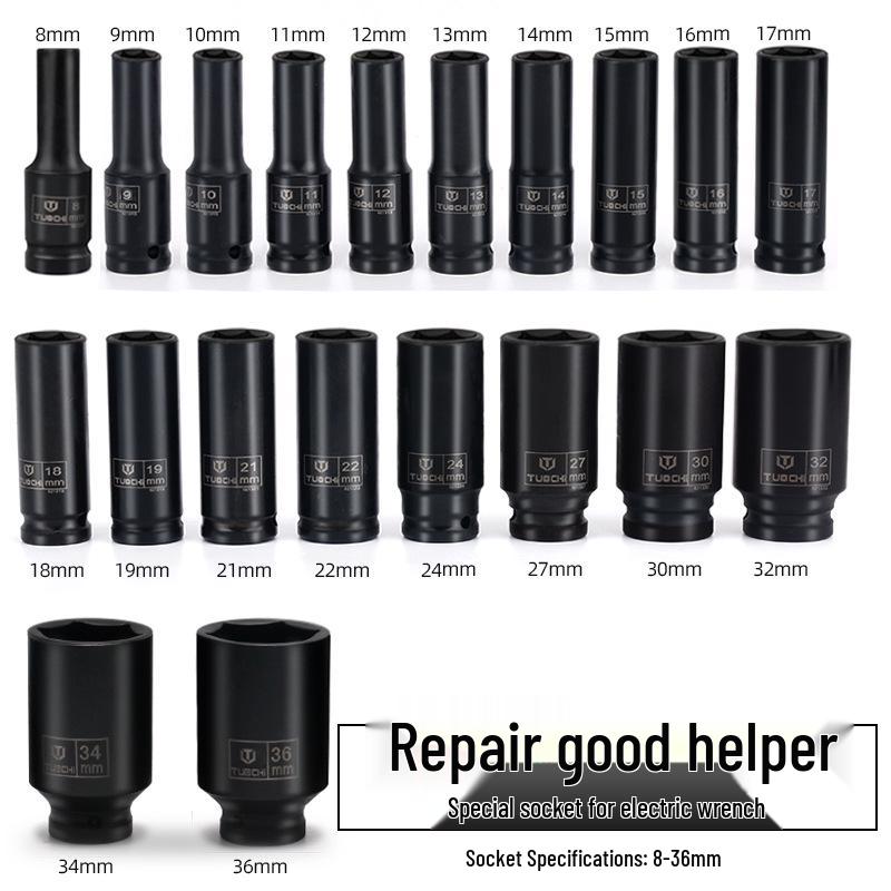 1/2" Heavy-Duty 25-Piece Impact Socket Extension Set for Electric Wrenches