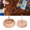 DIY Jewelry Making Tool Set with 10cm Wooden Rolling Bead Bowl - Perfect for Crafting Pearls & Beads - Ideal for Necklaces, Brac