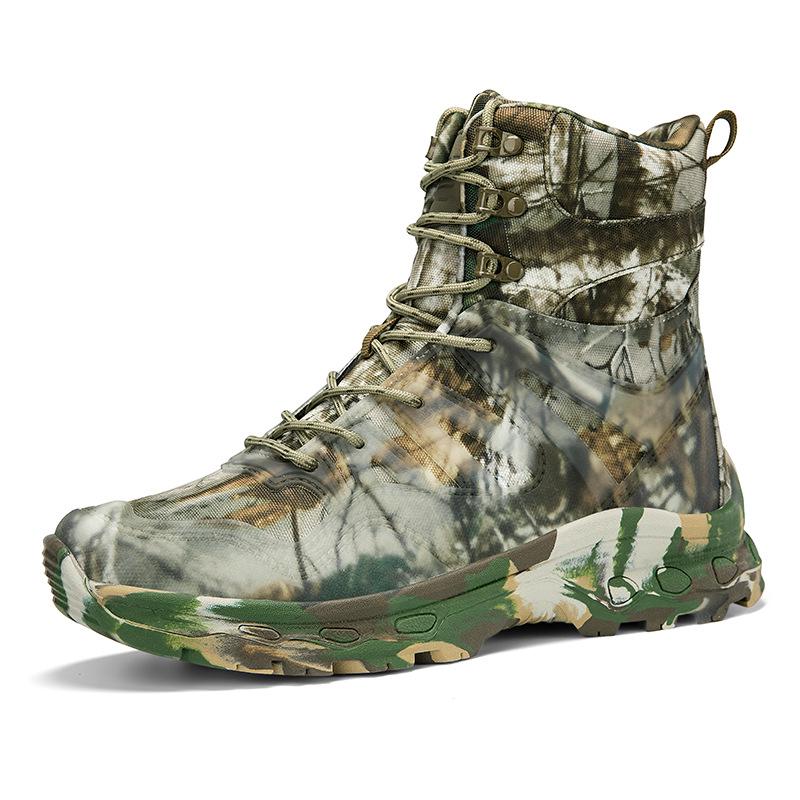 

Cross-Border Plus-Size Tactical Hiking Boots - Khaki, Camo, Green & Black 39 камуфляж зелений колір