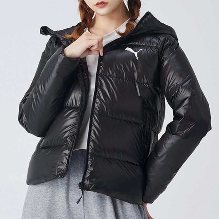 Puma Windproof Warm Sports Puffer Jacket Women Outerwear Black 585517-01
