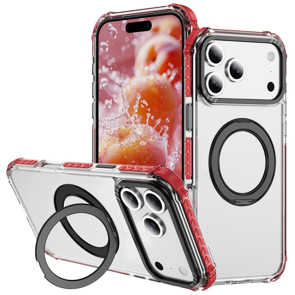 For iPhone 17 Pro Case Compatible with MagSafe Airbag Anti Drop TPU+PC Clear Phone Cover