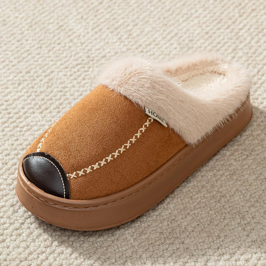 Platform Fluffy Women's Slippers Home Winter Plush Luxury Designer Woman Shoes Flat Trend Indoor Casual Fuzzy Fur Slides Elegant