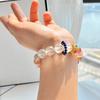 Design Sense Natural Black Gold Super Seven Amethyst White Crystal Lazuli Bracelet Bracelet