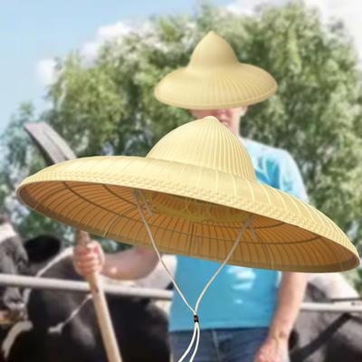 Sun Hat Shade Headwear Coolie Cap for Camping Beach Outdoor Vietnamese Summer