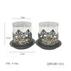 Vintage Iron Candle Holder Aromatherapy Cup Candlestick for Candlelight Dinner Home Decor And Shooting Props