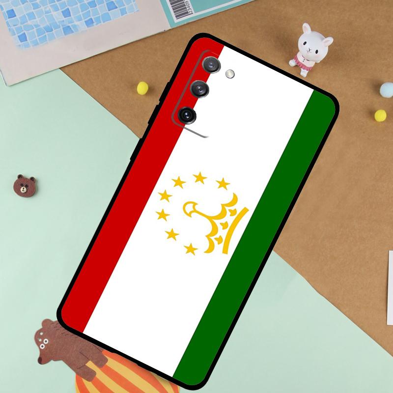 Tajikistan Flag Soft Case For Samsung Galaxy S24 Ultra S9 S10 S20 S22 S23 Plus S21 FE S25 Ultra Funda Cover