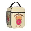 The Cute Capybara Loves Foam Tea Insulated Lunch Bag for Travel School Picnic Portable Food Container Portable Thermal Lunch Box