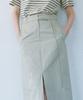 Onaenon Long Belted Skirt New6Ms406