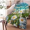 Daisy Cute Throw Soft Flannel AC Blanket Lightweight Summer Nap Throw Cozy  Blanket for Sofa Bed Travel Home