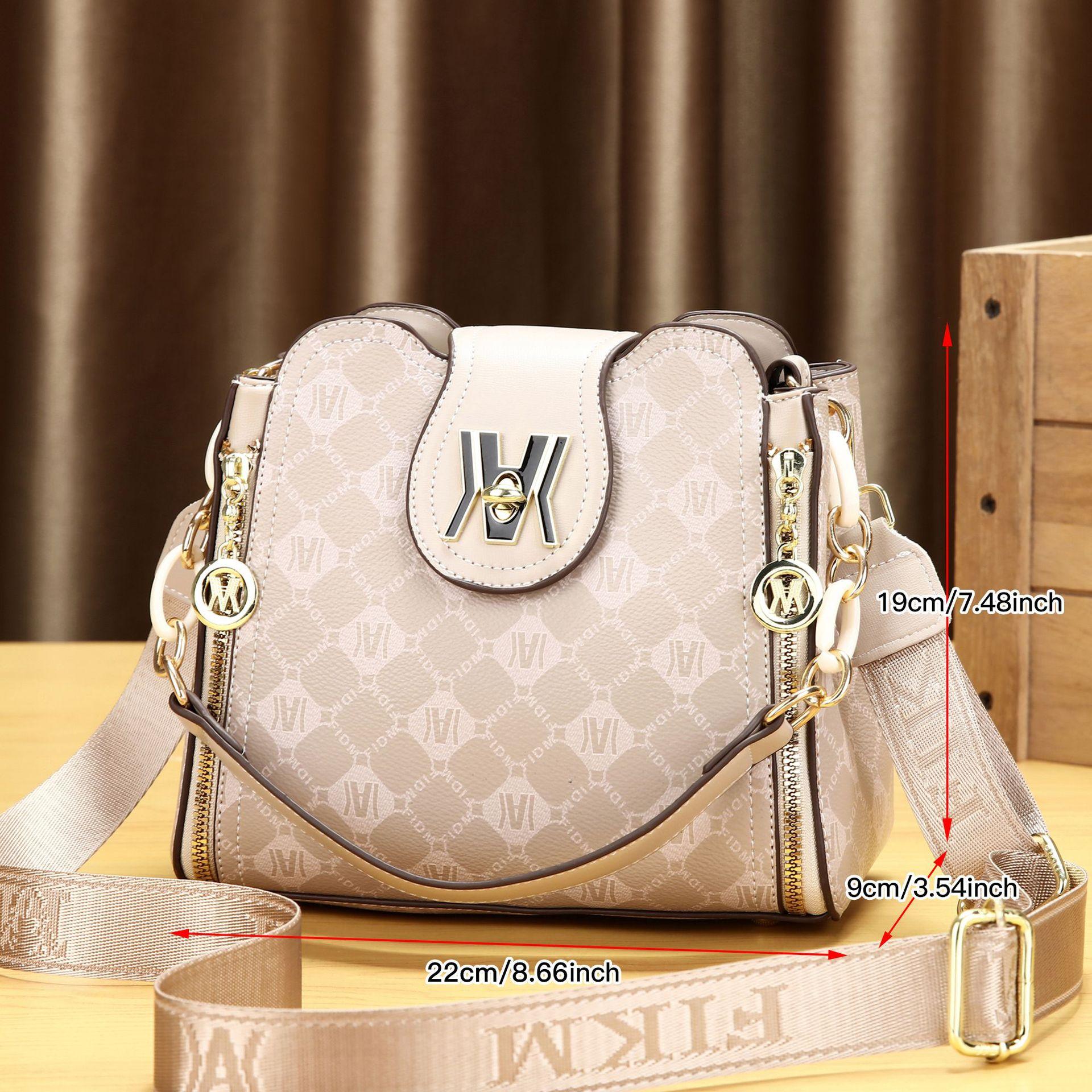 

Женская сумка популярная высококлассная сумка-ведро 2025 новая женская сумка универсальная портативная на плечо сумка-мессенджер для женщин