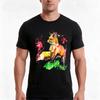 Fox Watercolor Tshirt Summer Casual Cotton Tee Oversized Streetwear Tops Vintage Graphic Print Loose Fit Short Sleeve