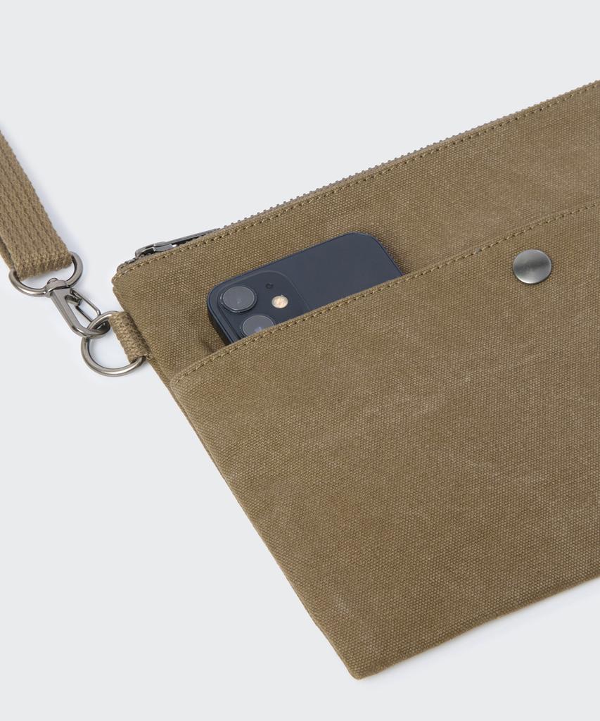 Musinsa Standard Washed Canvas Sacoche [Khaki Brown]
