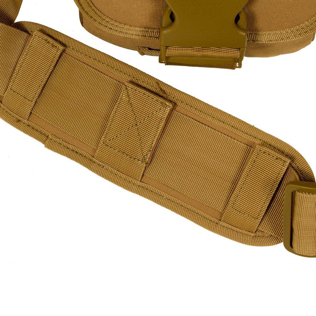 Cybertron Front Bag Shoulder Bag Tactical MOLLE Compatible Multifunctional Military Waterproof Camera Bag Khaki