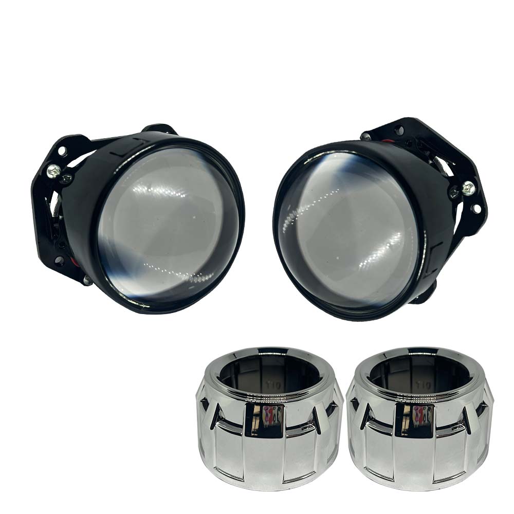 

2,5-дюймовый универсальный биксеноновый HID объектив проектора серебристо-черный кожух H1 ксеноновая светодиодная лампа H4 H7 мотоциклетная автомобильная фара серый