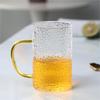 Creative Hammered Glass Water Cup with Handle
