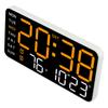 Electronic LED Alarm Clock Showing Date & Week Features Adjustable Brightness Levels & Voice Activation for Easy Use Anywhere