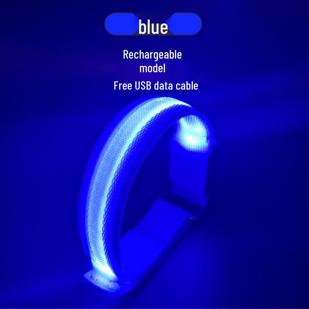 Rechargeable LED Reflective Armband for Night Fishing, Running, Cycling, and Sports