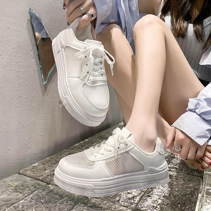 

Hong Kong style spring new versatile ins super fire platform sports and leisure shoes 40 белый