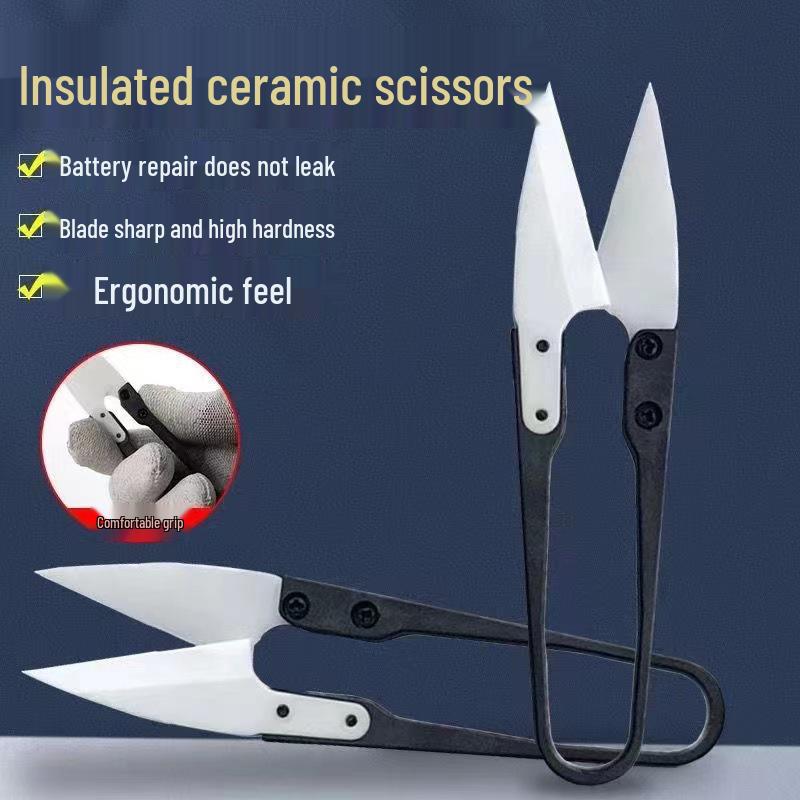 Sharp Durable Insulating Ceramic Yarn Scissors for Electronics and Mobile Phone Repair