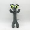 New Year Dancing Black Dragon Plush Toy with Gray Big Eyes