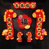 Chinese Style Cartoon Horse Couplet Cute Traditional Horse Year Door Couplets Horse Year Decorative Couplets