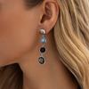 Salircon Creative Trendy Irregular Acrylic Rhinestone Drop Earrings for Women Charm Jewelry Piercing Earrings Accessories Gifts