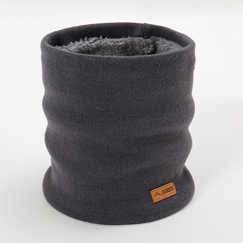 New Fashion Brand Luxury Design Solid Color Warm Scarf Women Neck Warmer Ring Elastic Scarves Winter Outdoor Cold-Proof