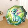 1pc dragon forest Pattern Umbrella Design Automatic Opening and Closing Umbrella, High-quality Travel Umbrella, Lightweight and Portable, -83