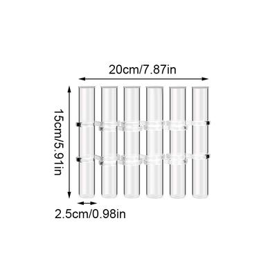 1SET Glass Vase Floral Hydroponics Vase Test Tube Vase Nordic Style Home Decoration