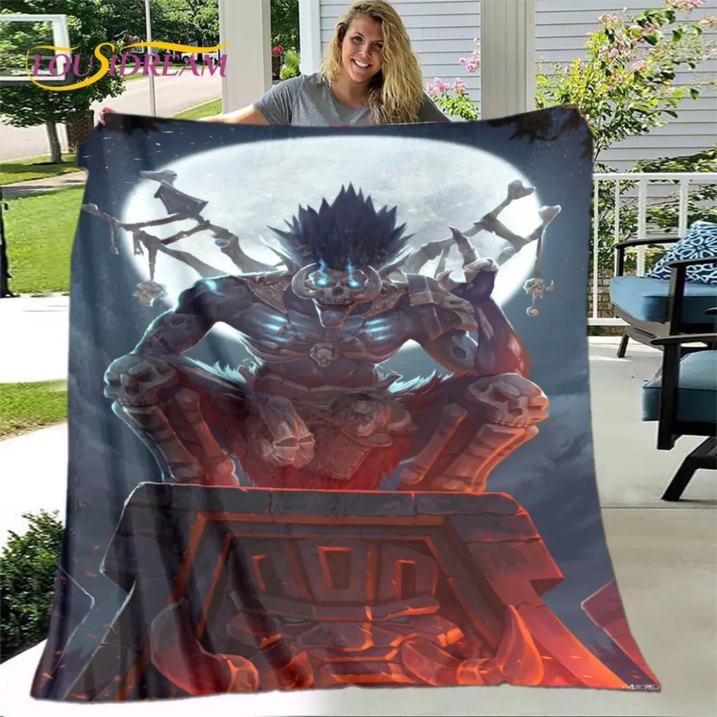 WOW, World of Warcraft Game Gamer Soft Plush Blanket,Flannel Blanket Throw Blanket for Living Room Bedroom Bed Sofa Picnic Cover