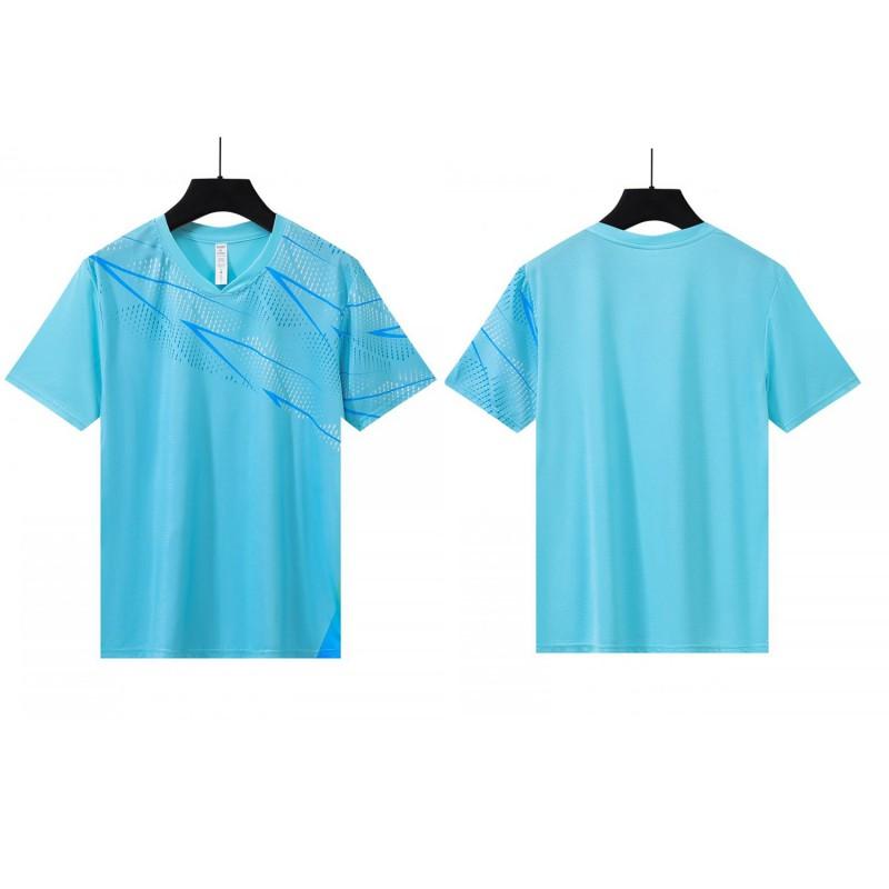 Quick Dry Unisex Badminton T-Shirt Breathable Sportswear Men Women Training Gym Team Sports