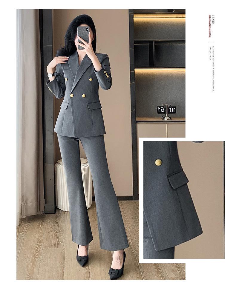 Women's 2025 High-End Professional Suit Set - Spring/Autumn Formal Wear