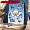 Manchester City 5D Diy Diamond Painting Round Diamond Diy Frameless Holiday Artwork Suitable For Home Office Wall Decoration