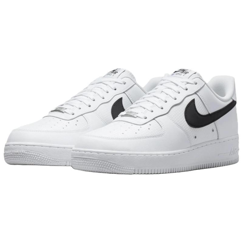 Nike Air Force 1 Tech Unisex Low Top Skate Shoes White Black IR0952-100