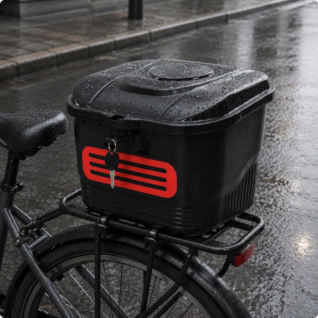 Panier à Vélo Verrouillable Grande Capacité Électrique Résistant aux Intempéries Imperméable
