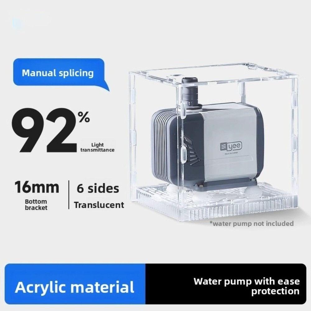 Transparent Fish Tank Filter Guard Tank Water Pump Covers  for Aquarium Anti Suction Sand Barrier