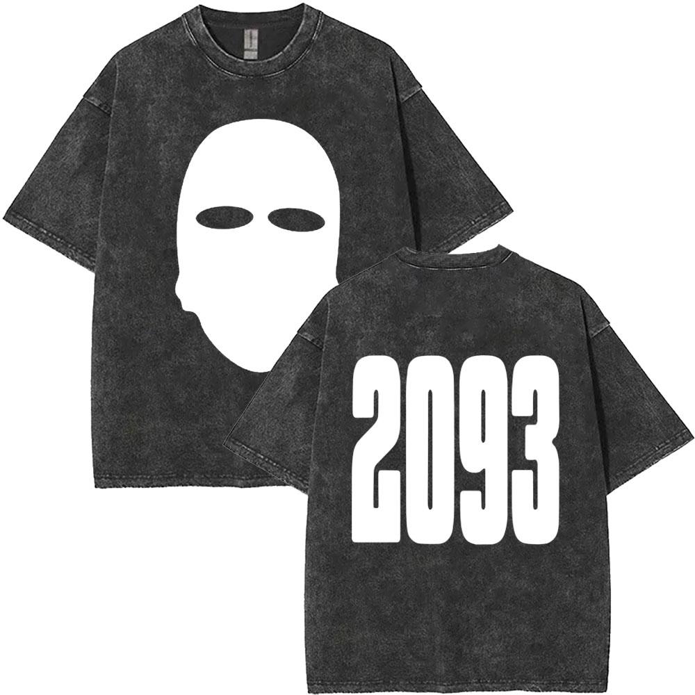 Vintage Washed Rapper Yeat Double Sided Print Tshirts Lyfestyle T Shirt Men Women Hip Hop Fashion Trend Tshirt Streetwear