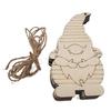 10 Pcs Christmas Dwarf Wooden Decorations for Windows Trees Hanging Decorations