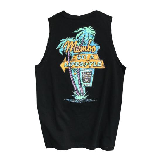 

Men Vest Loose Round Neck Casual Breathable Super Soft Streetwear Polyester Sleeveless Design Male Vest Sports Accessories 2XL чорний