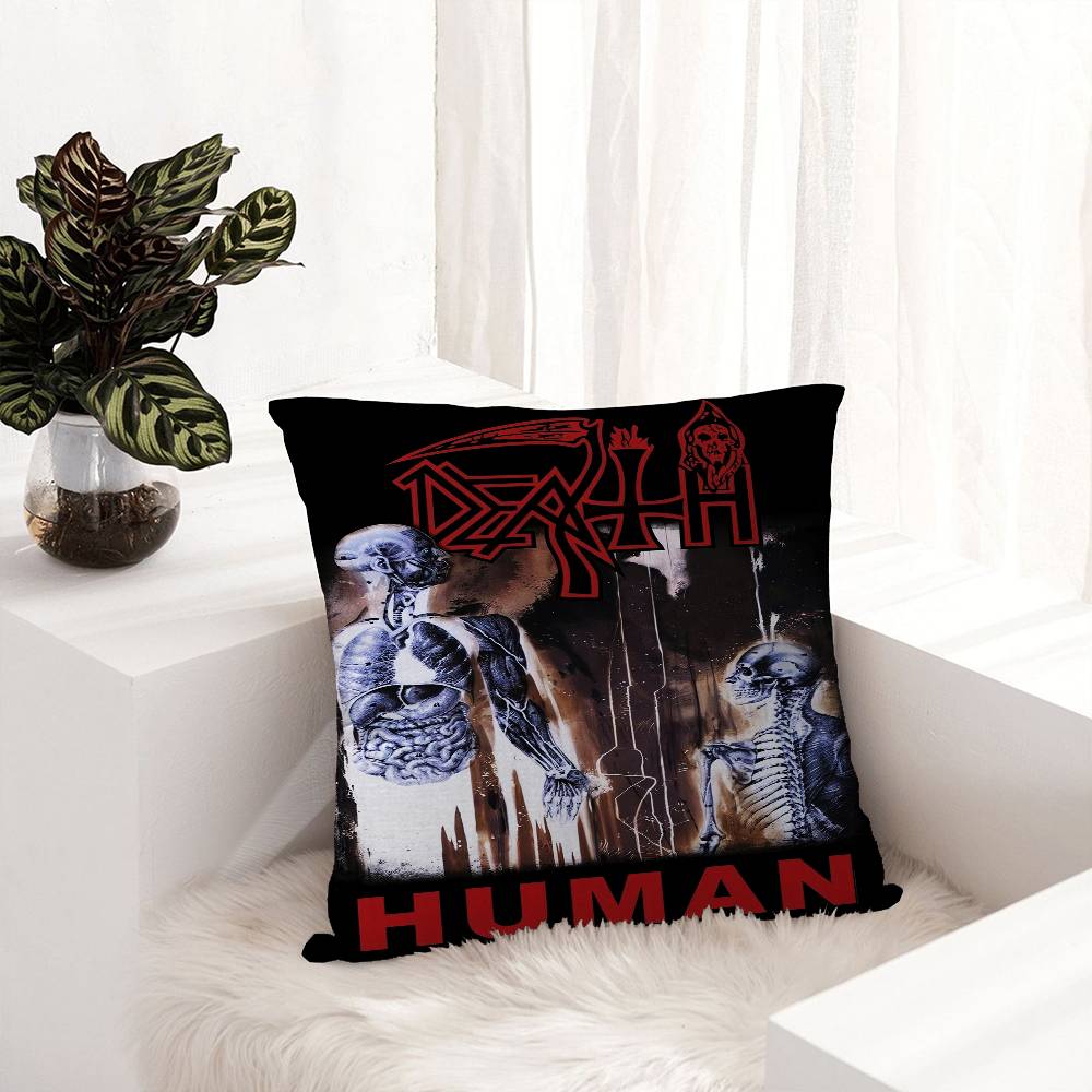 D-Deaths Mental Rock Band Pillow Gifts Home Office Furnishings Bedroom Sofa Car Cushion Cover Case 45X45Cm