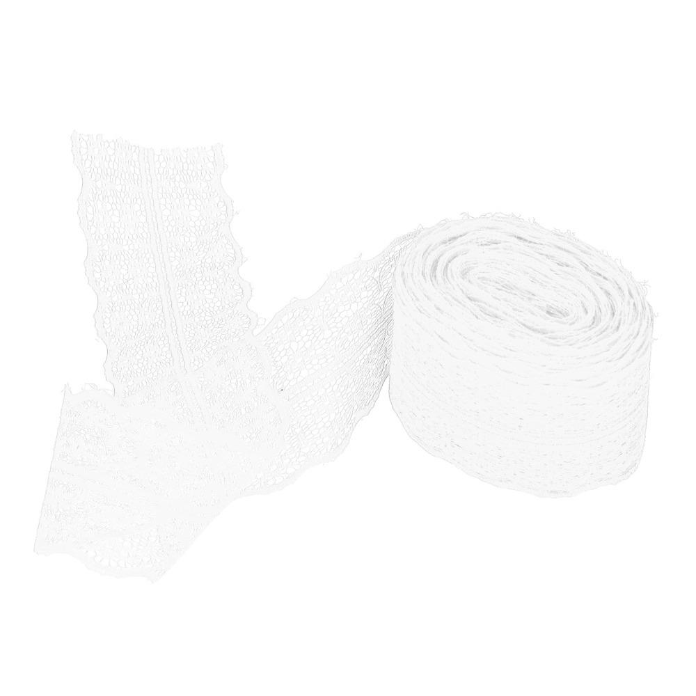1pcs Reusable Lace Trim Ribbon 25 Yards Length Crochet Lace Trim Lace Ribbon Roll DIY Crafts Sewing