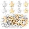50Pcs/lot CCB Star Bead Pendant Popular Simple Loose Charms for Jewelry Making Accessories DIY Necklace Bracelet Keychain